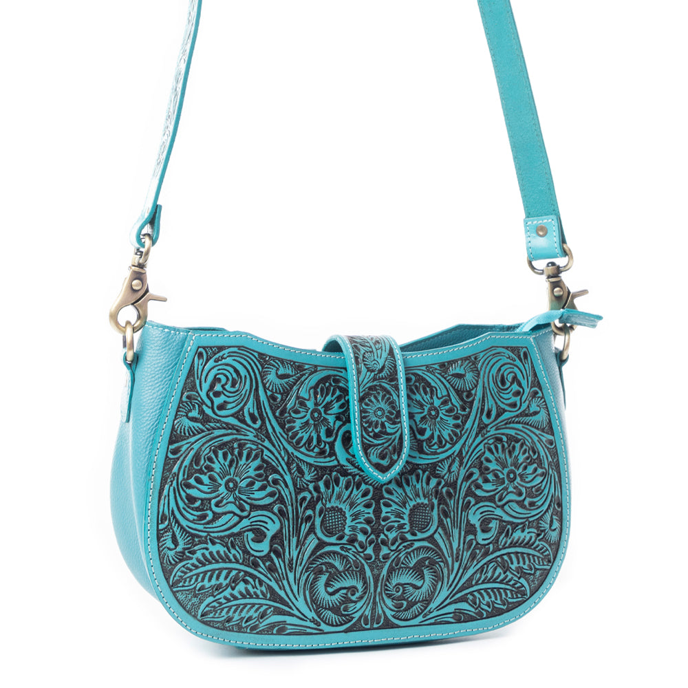 Wildflowers of the Prairie Bag In Turquoise