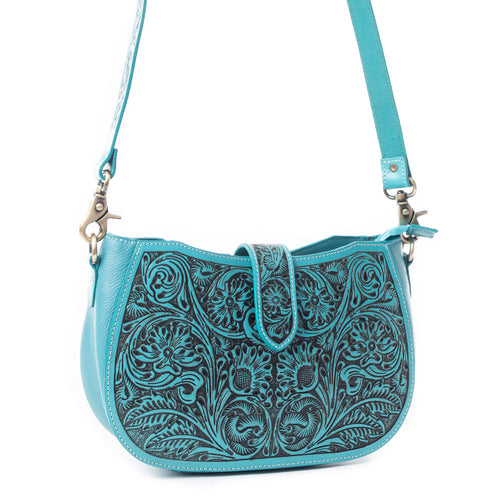 Wildflowers of the Prairie Bag In Turquoise