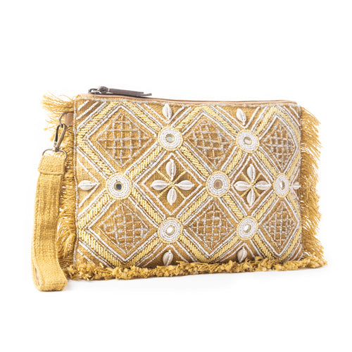 Desert Diamond Pouch In Brown