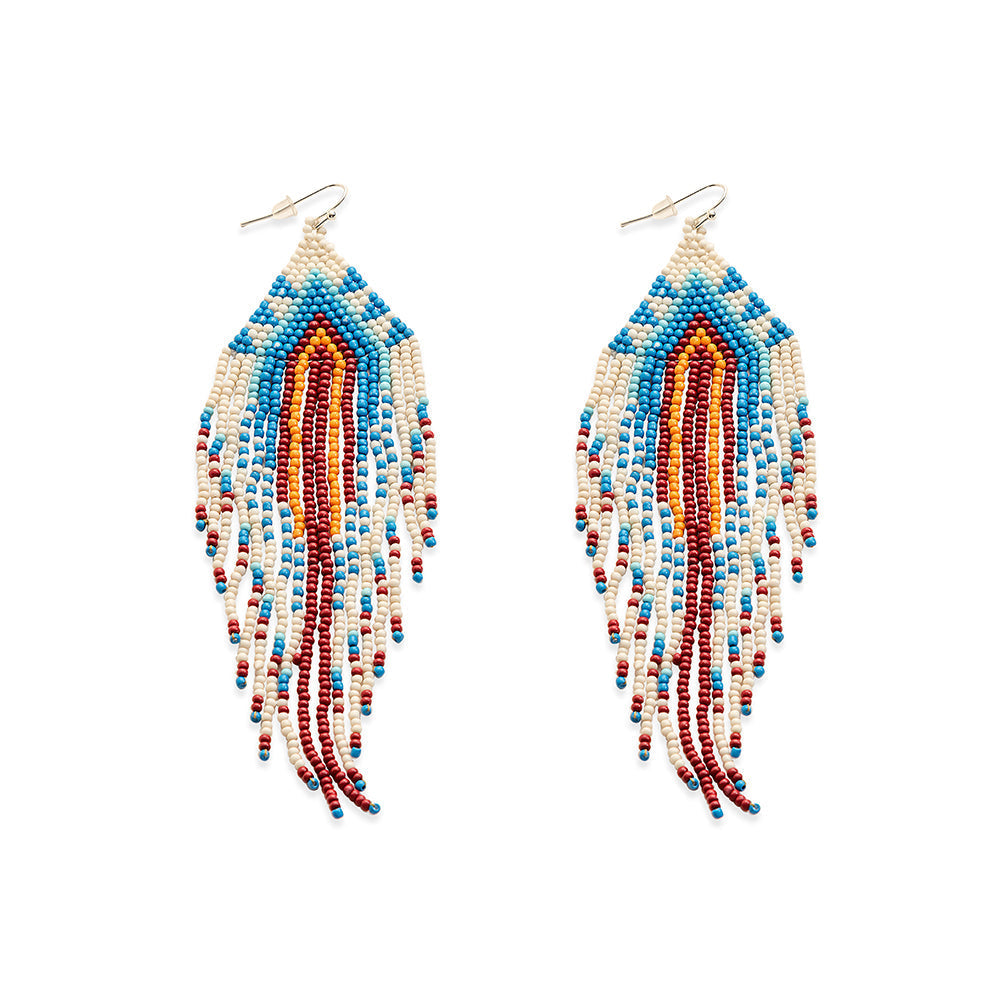 Strands of History Beaded Earrings