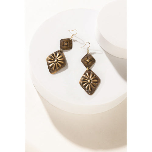 Prairie Concho Star Earrings