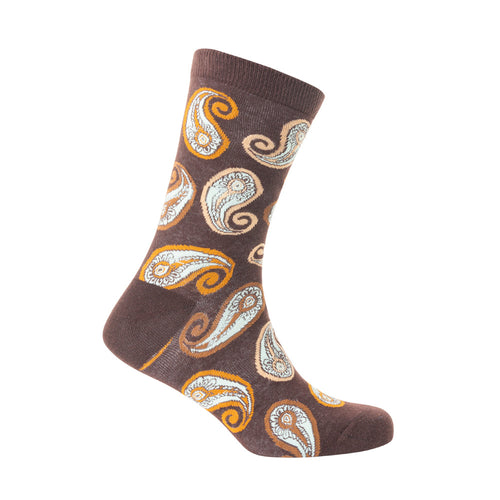 Sunshine Swirl Suzie Socks In Brown