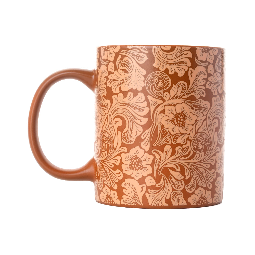 Sippin’ in the South Ceramic Mug in Brown Baroque