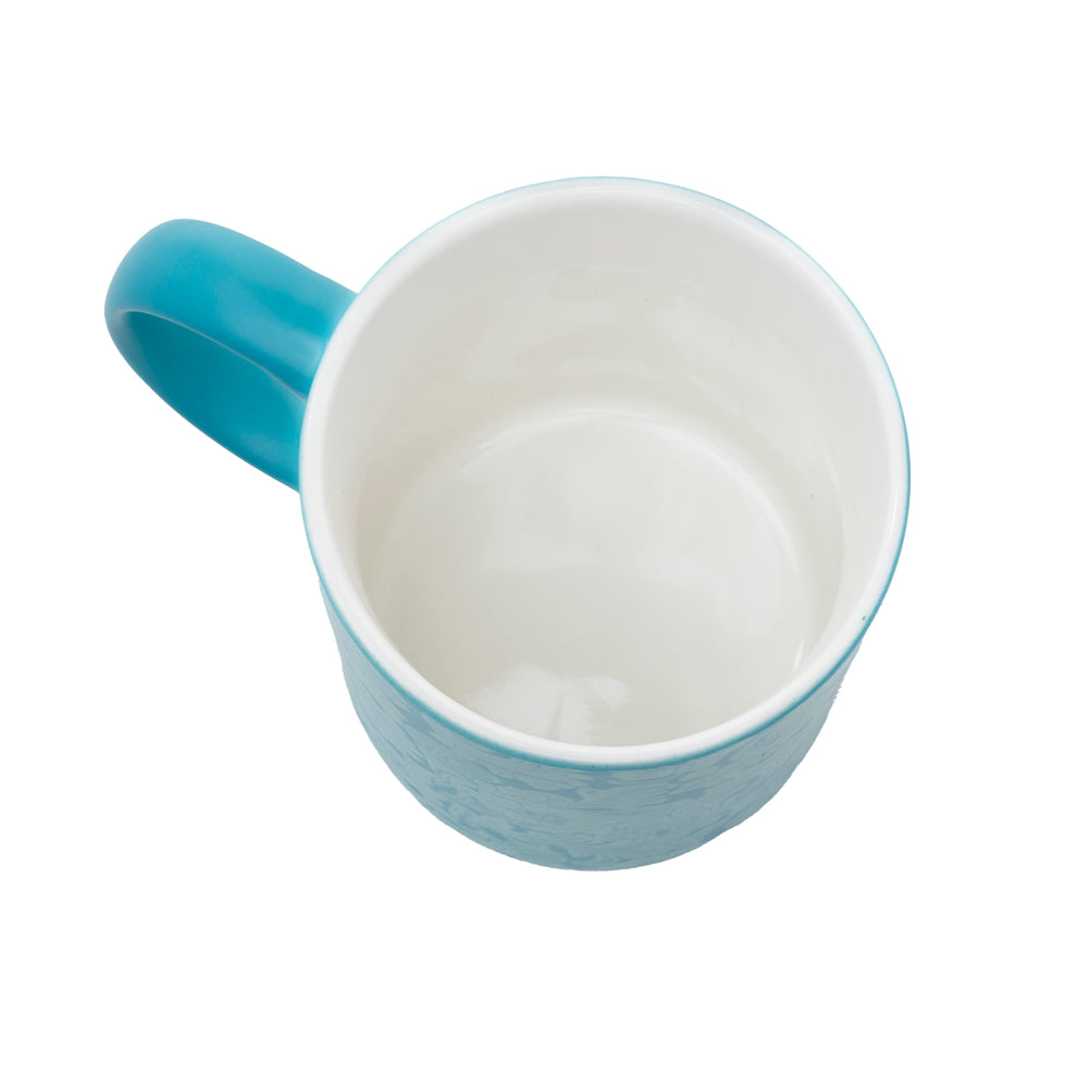 Sippin’ in the South Ceramic Mug in Cyan Baroque