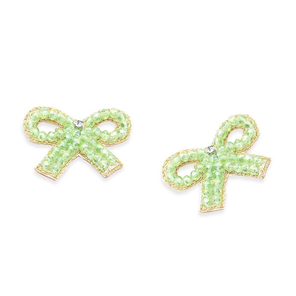 Petite Bows Beaded Earrings