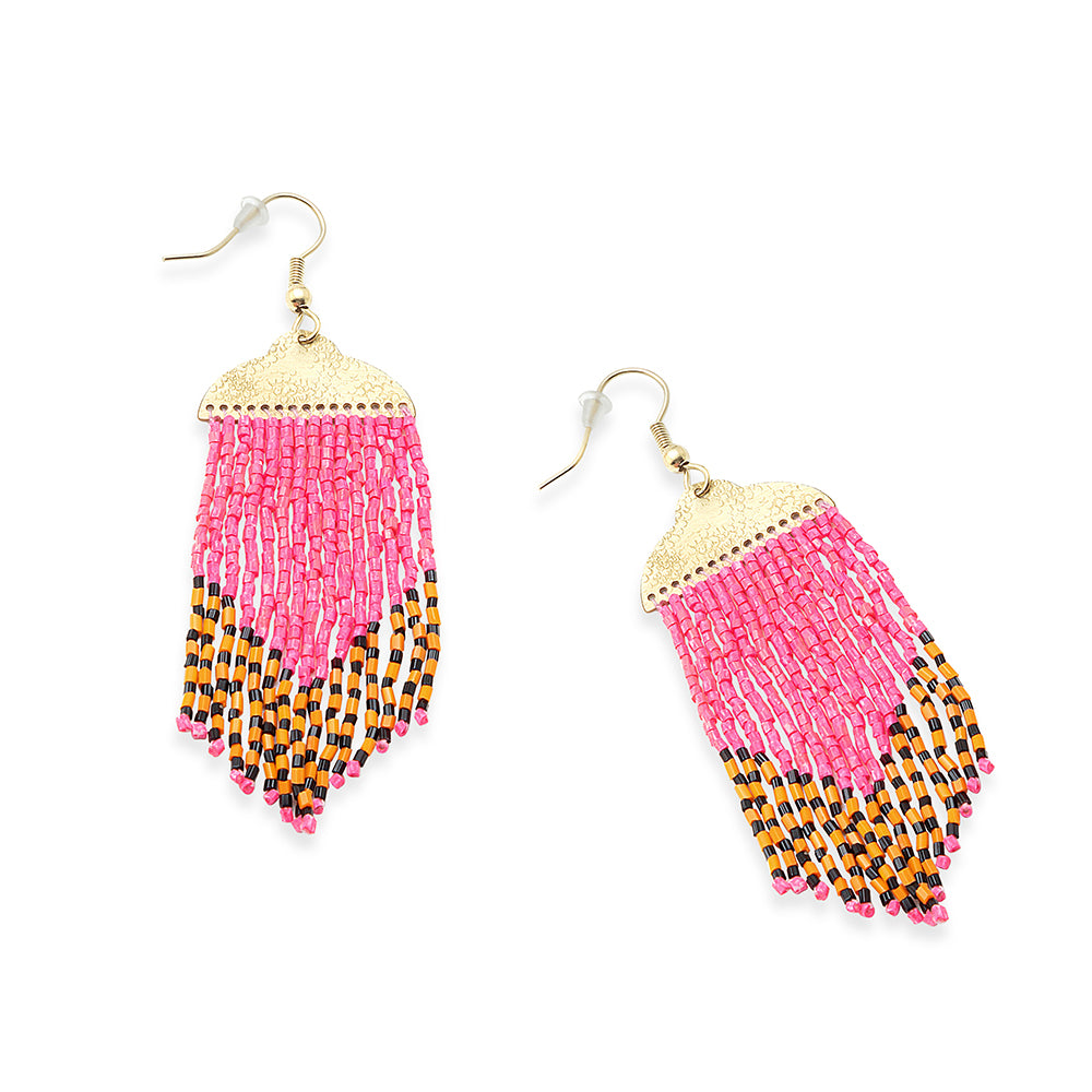 Desert Cascade Beaded Earrings