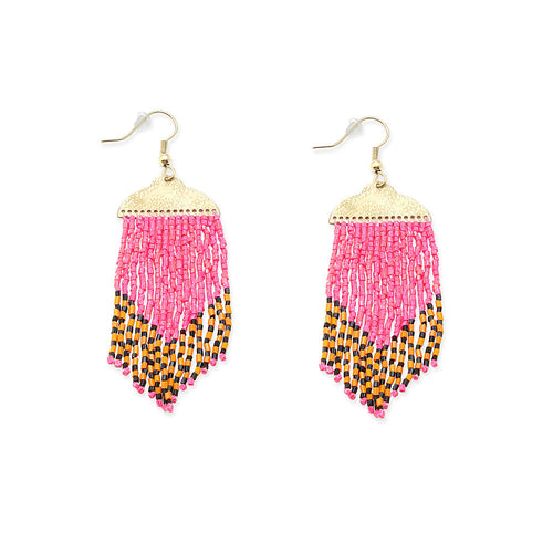 Desert Cascade Beaded Earrings