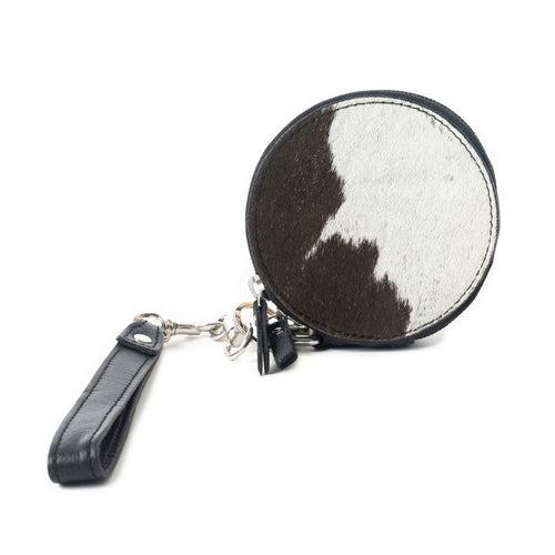 Mesa Halo Hairon Coin Pouch in Black & White
