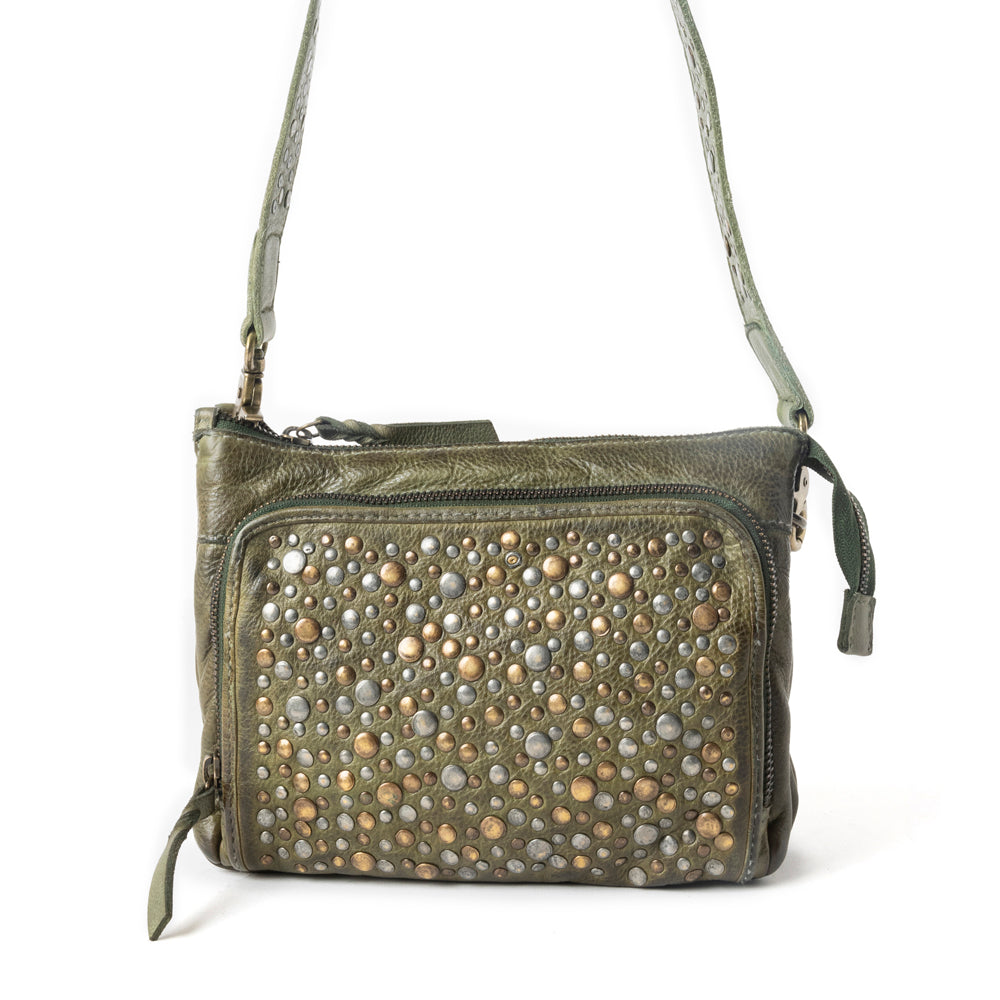 Mossveil Leather Bag in Sage Green