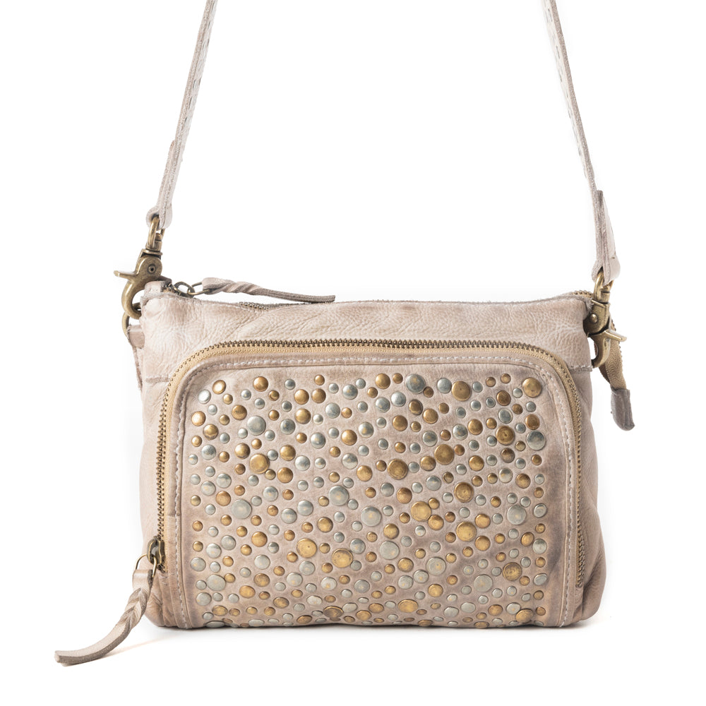 Mossveil Leather Bag in Beige