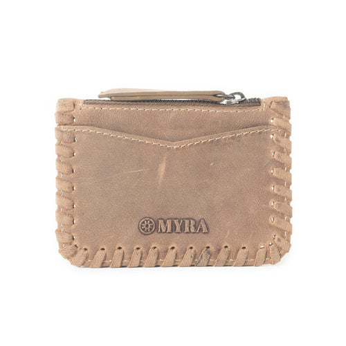 Outlander Edge Western Embroided Credit Card Holder In Beige