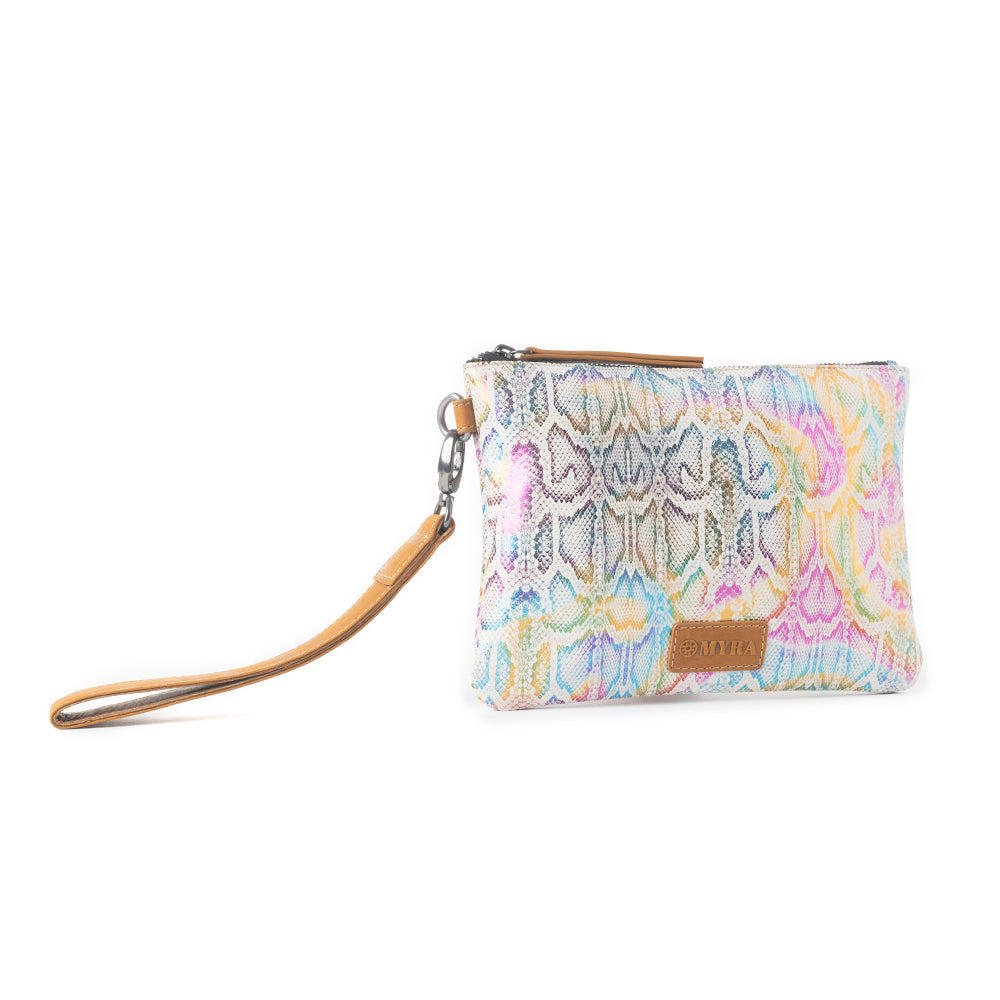 Pastel Fiesta Pouch in Candy White