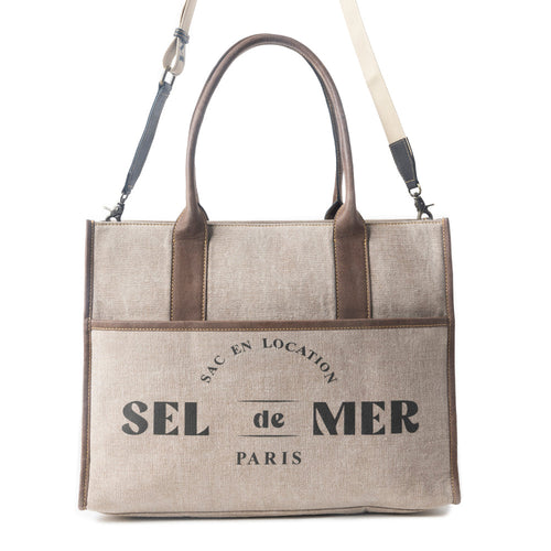 Sel de Mer Tote Bag in Old Mill White