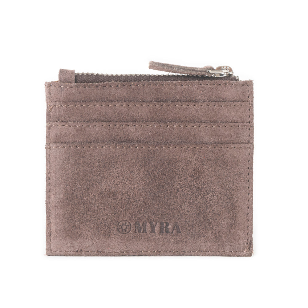 Cactus Sky Western Embroidered Credit Card Holder in Brown