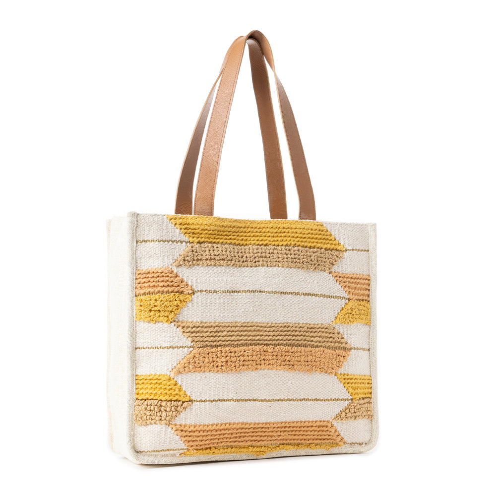 Rays on the Range Tote Bag in Dusty Caramel