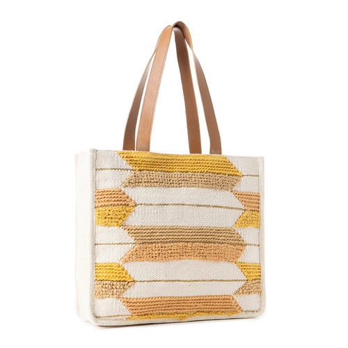 Rays on the Range Tote Bag in Dusty Caramel