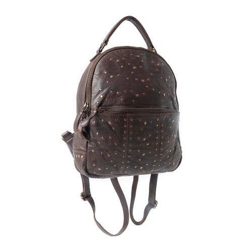 Midnight Rodeo Leather Backpack in Espresso Brown