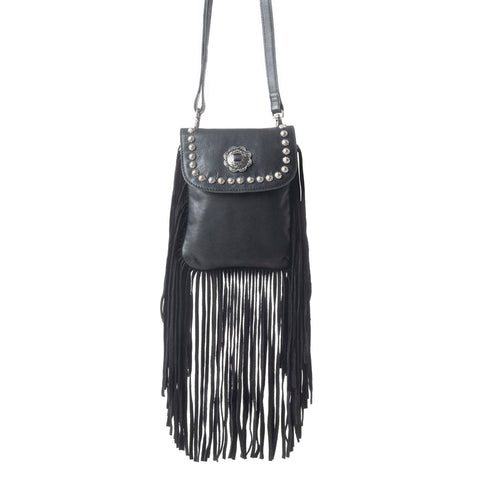 Wild Noir Leather Bag in Raven Black