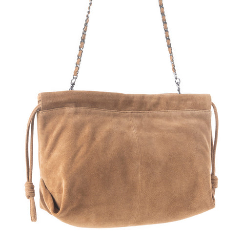 Wanderlust Suede Shoulder Bag in Brown