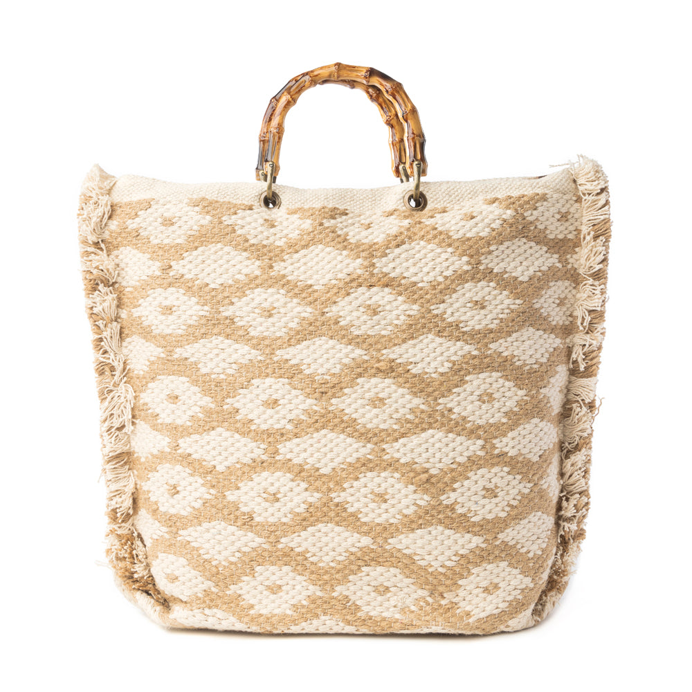 Solana Weave Hand Embroidered Tote Bag Variant Combo