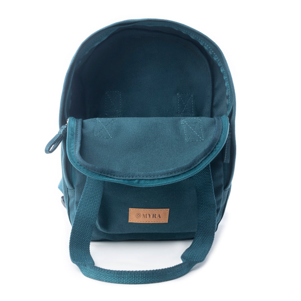 Summit Blue Cotton Backpack in Marine Blue