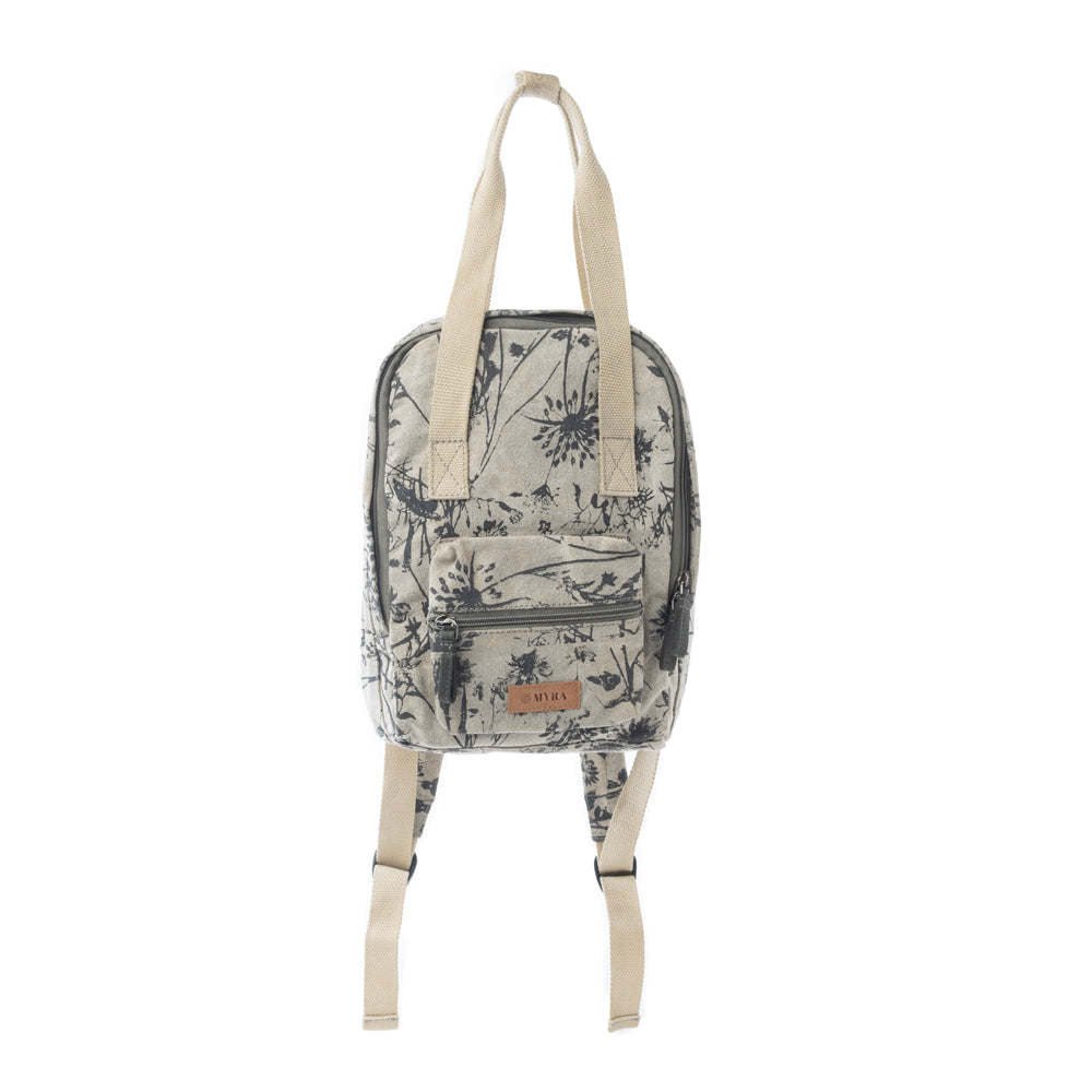Fable Flora Cotton Backpack in Earthy Sage