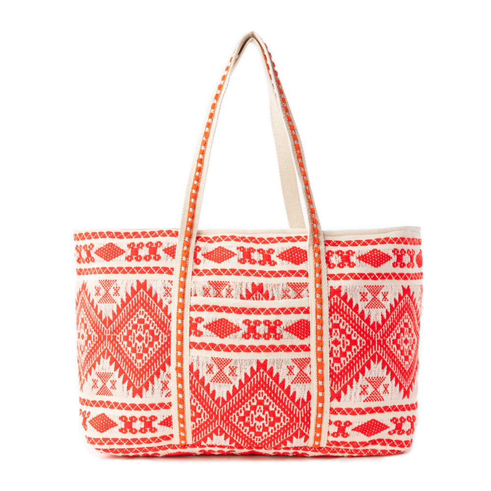 Crimson Caravan Weekender Bag in Festival Red