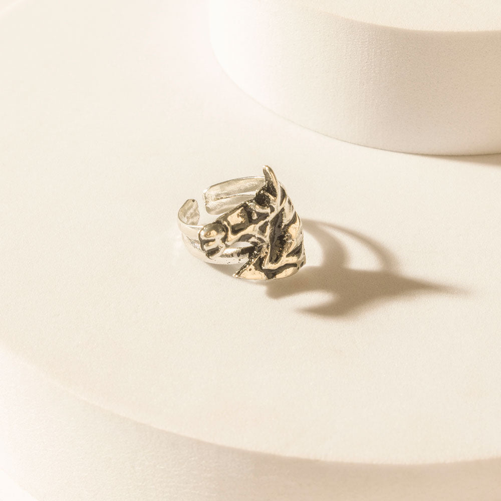 Wild Rein Rebel Ring in Night Silver