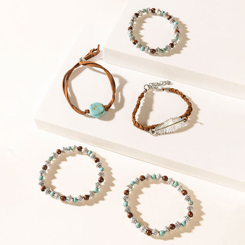 Santa Fe Trail Bracelet in Antique Turquoise