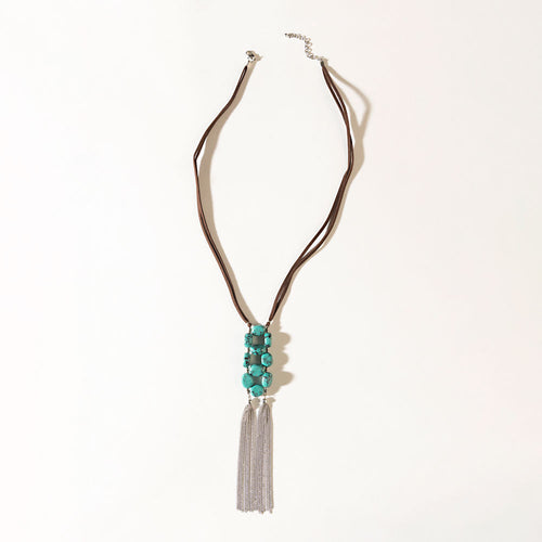 Desert Dancer Necklace in Silver Bloom