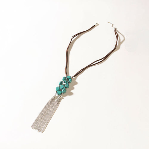 Desert Dancer Necklace in Silver Bloom