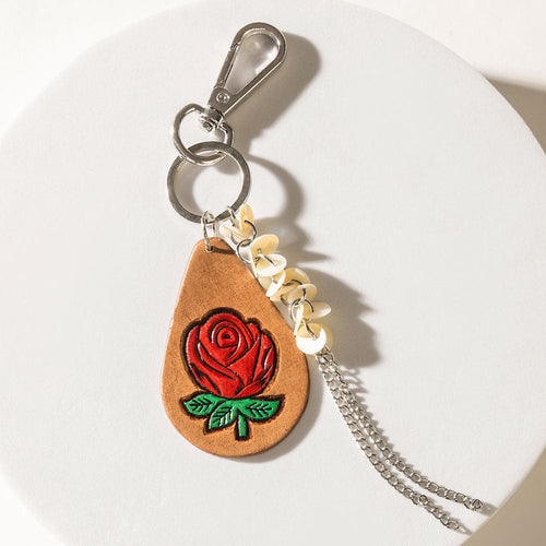 Rodeo in Bloom Keychain in Sage Rose