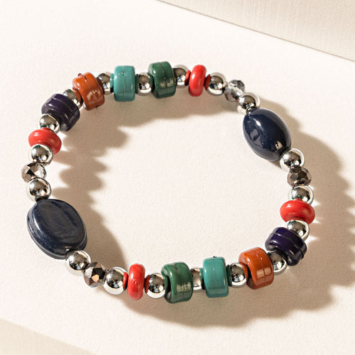 Islander Bliss Stack Bracelet in Lagoon Coral