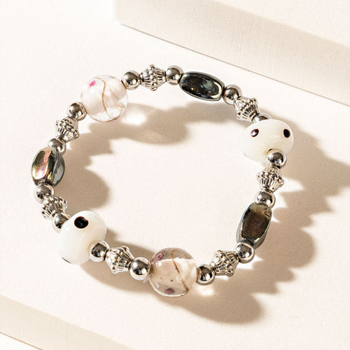 Ashen Aura Bracelet in Frost Grey