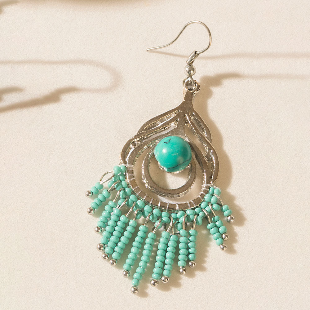 Sway of the Sea Earrings in Lagoon Blue