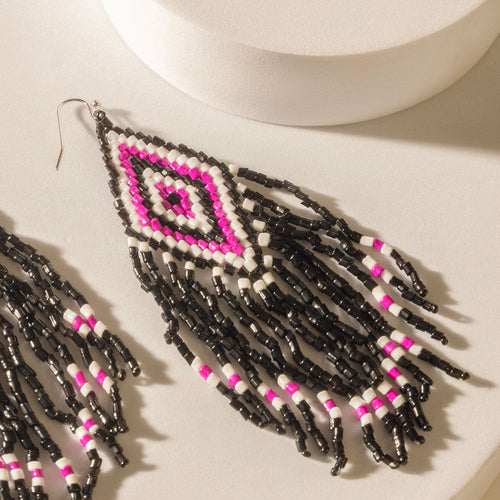 Diamondback Earrings in Mesa Pink