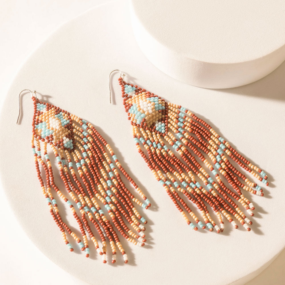 Willowfire Earrings in Rust Ember