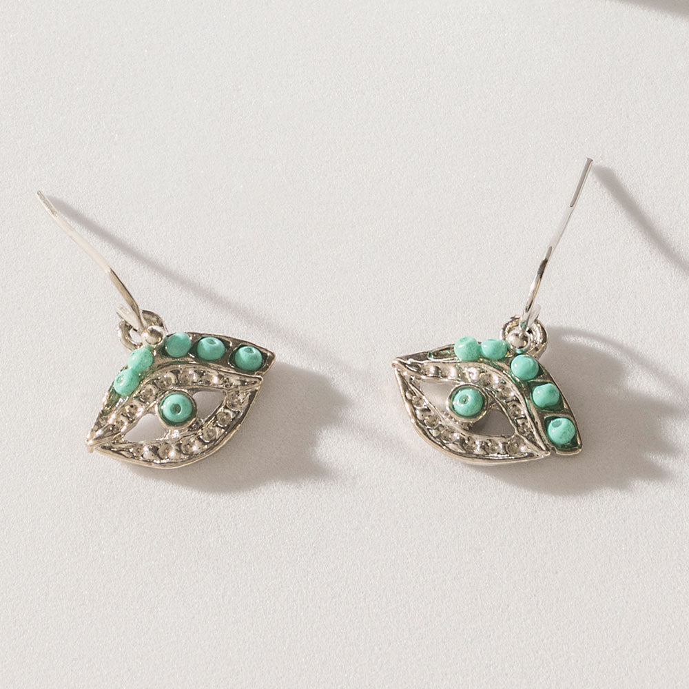 Turquoise Trails & Silver Tales Set of 16 Earrings
