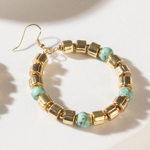 Goldrush Glow Earrings in Sunfire Teal