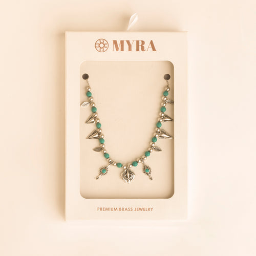 Feather Song Necklace in Nomad Blue