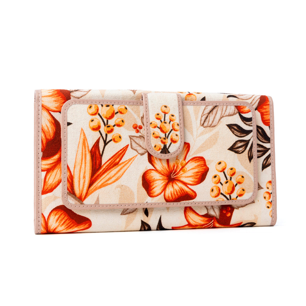 Amber Grove Woven Wallet in Golden Sienna
