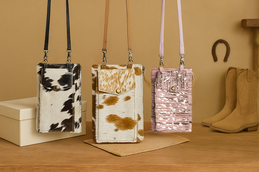 Wild Chic Phone Case Bag in Silver Fleck Pink