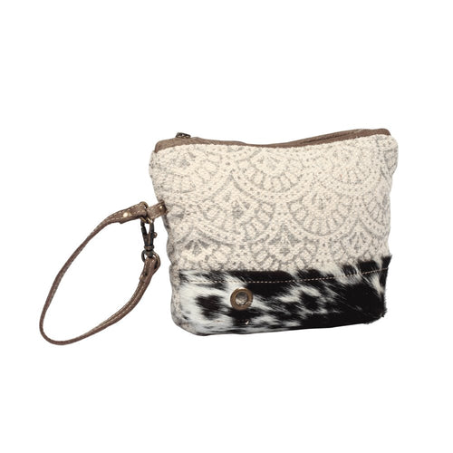Hoop And Hair-On Strip Pouch