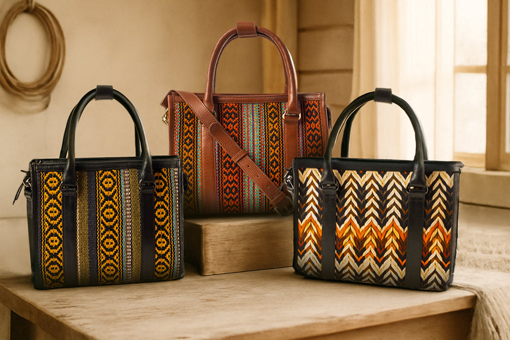 Nuevas Vistas Crossbody Bag In Black and Yellow