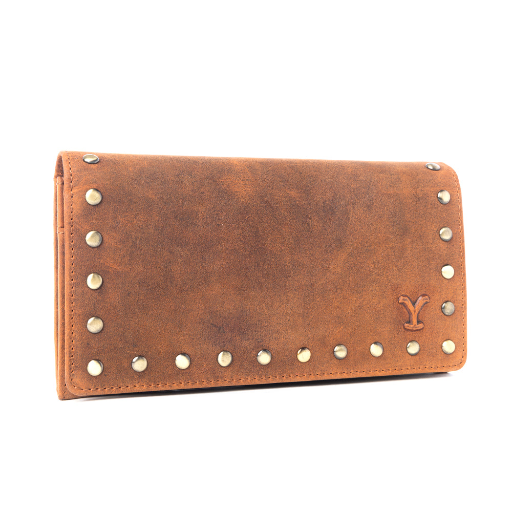 Yellowstone Caldera Leather Wallet with Rivets Variant Combo