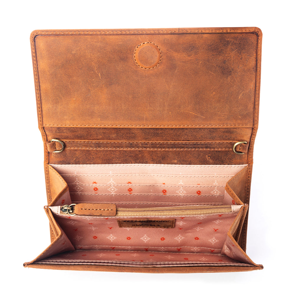 Yellowstone Caldera Leather Wallet with Rivets Variant Combo