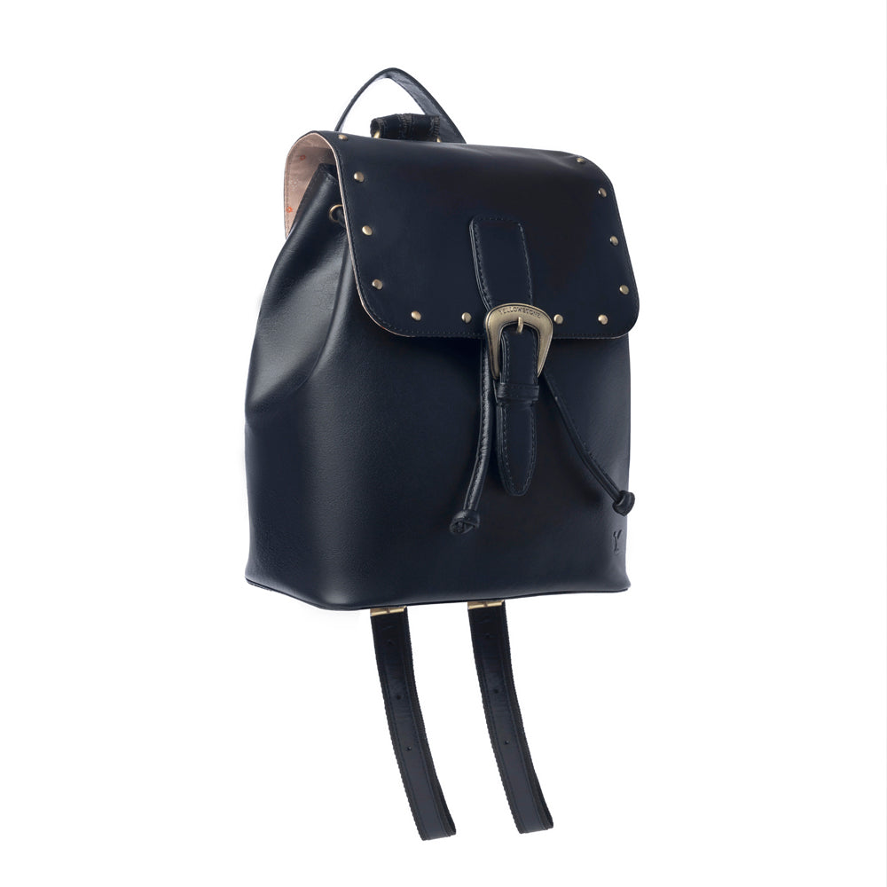 Yellowstone Longhorn Ash Studded Leather Backpack