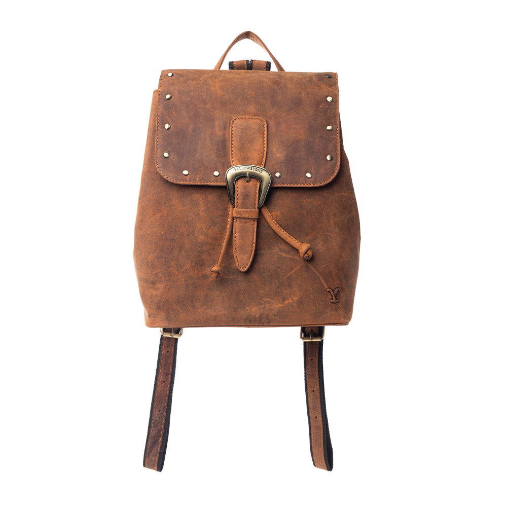 Yellowstone Longhorn Studded Leather Backpack Variant Combo