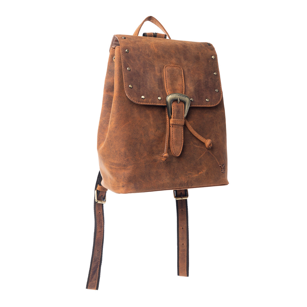 Yellowstone Longhorn Studded Leather Backpack Variant Combo
