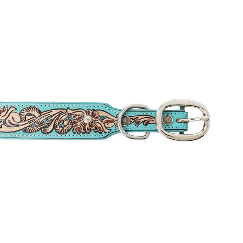 Turquoise Sky Southwest Dog Collar in Turquoise